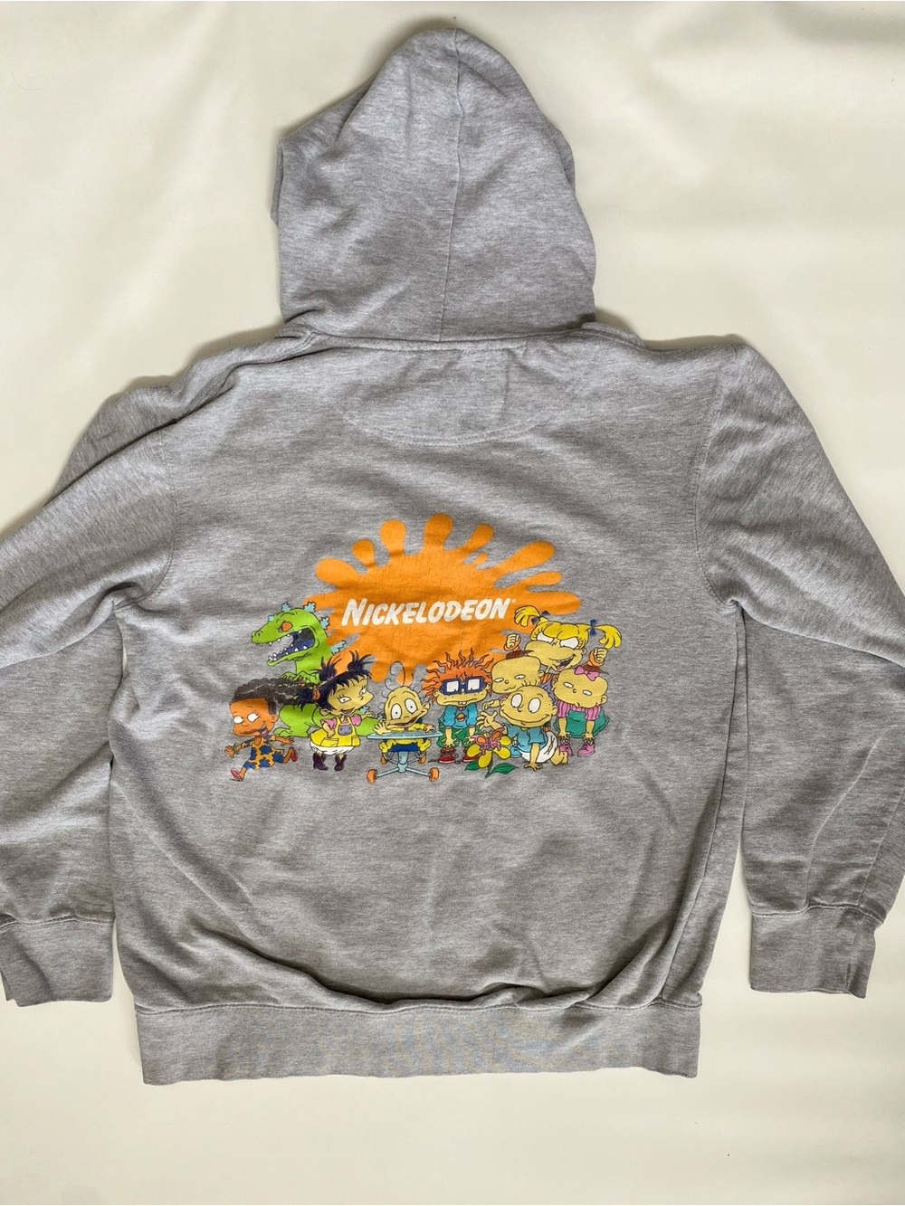 Nickelodeon Rugrats Characters grey hoodie, men’s small